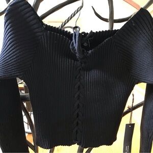 Off Shoulder Long Sleeve Top